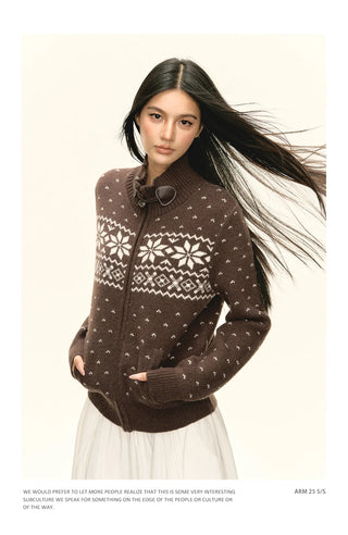 fairisle sweater coat
