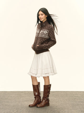 fairisle sweater coat