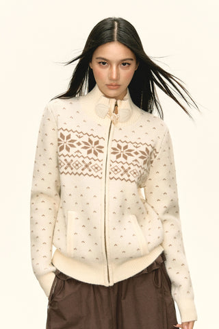 fairisle sweater coat