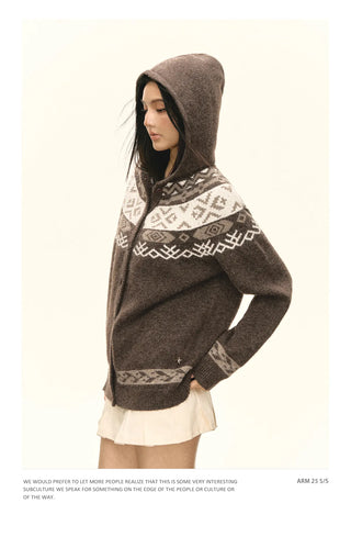 fairisle hooded sweater