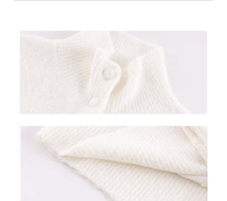 stand collar cardigan