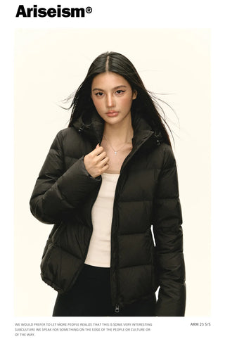 hooded down jacket