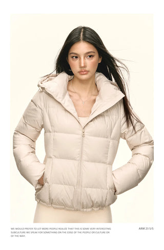 hooded down jacket