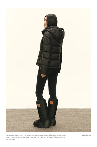 hooded down jacket