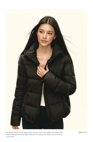 hooded down jacket