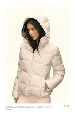 hooded down jacket