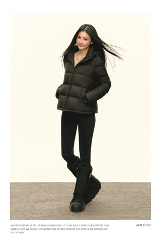 hooded down jacket