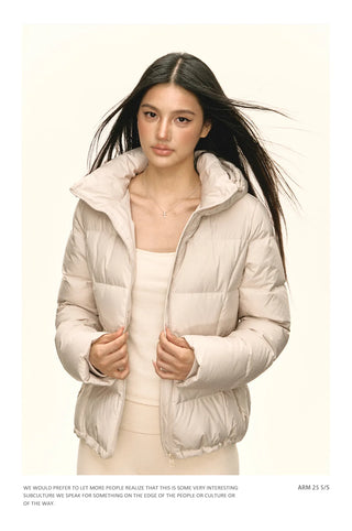 hooded down jacket