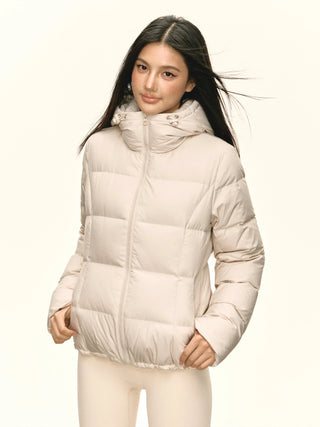 hooded down jacket