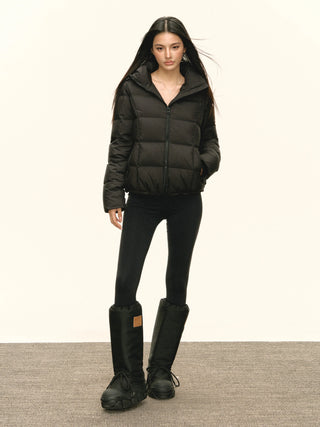 hooded down jacket