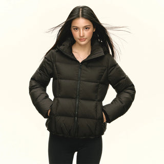 hooded down jacket