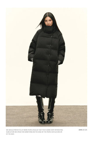 black puffer jacket