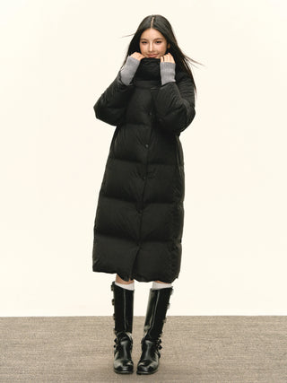 black puffer jacket