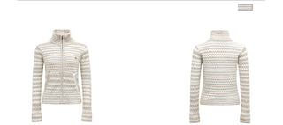 striped stand collar