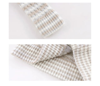 striped stand collar