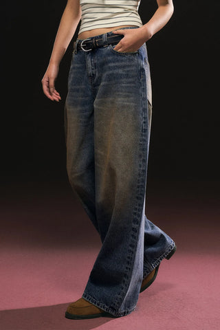 wide-leg jeans