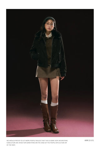 quilted leather coat