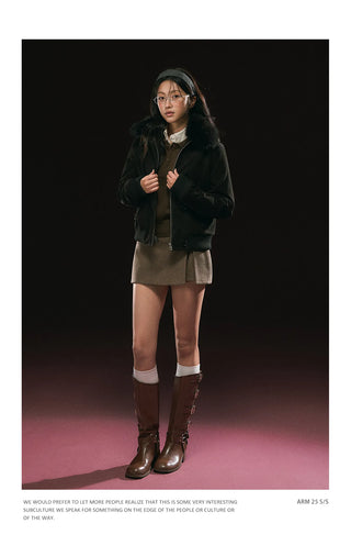 quilted leather coat