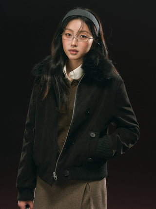 quilted leather coat