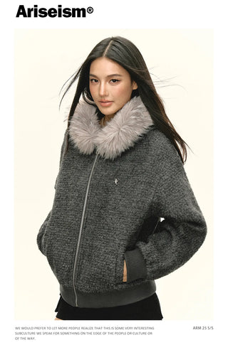 fur collar coat