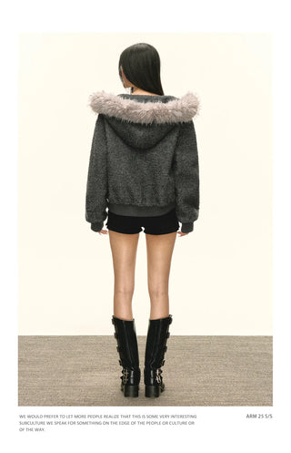 fur collar coat