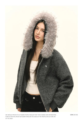 fur collar coat