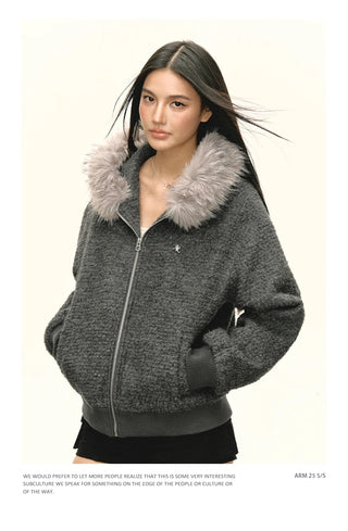 fur collar coat