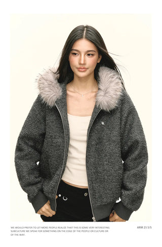 fur collar coat