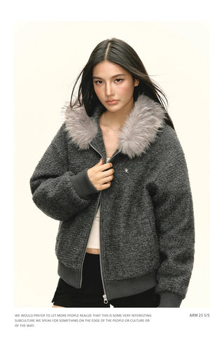 fur collar coat