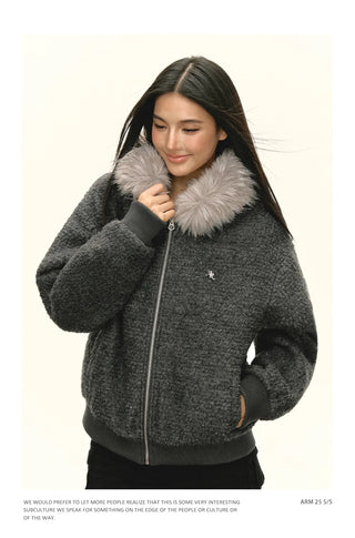 fur collar coat