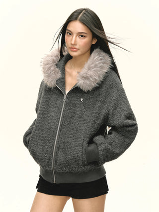 fur collar coat