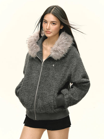 fur collar coat