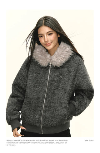 fur collar coat