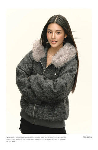 fur collar coat