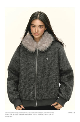fur collar coat