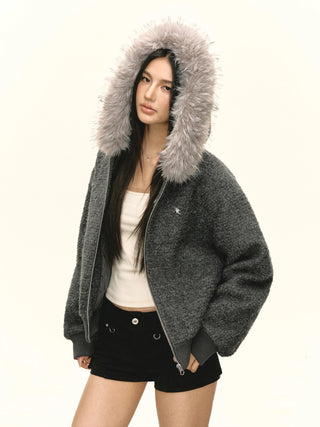 fur collar coat