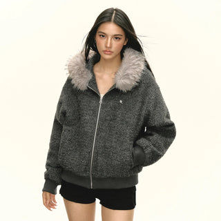 fur collar coat