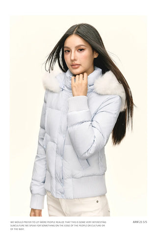 fur down coat