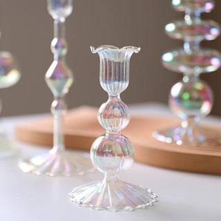 Taper Glass Candlestick Holder