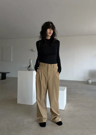 [unisex] aura wide trouser pants (3c)