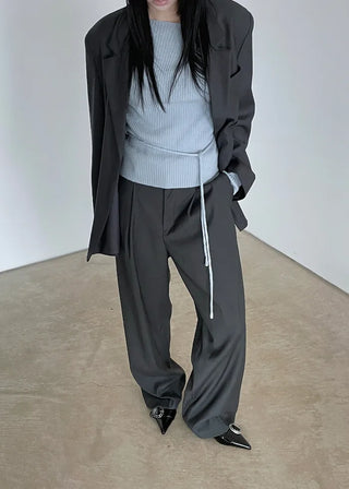 [unisex] aura wide trouser pants (3c)