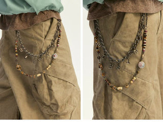 [Monterest] Detachable Double Chain Beaded Pants Chain
