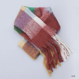 Colorful checkered scarf