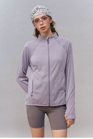 [Monterest] Fleece-Lined Stand Collar Zip-Up Jacket