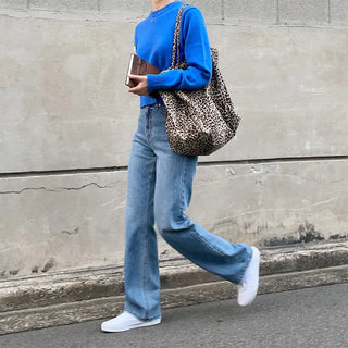 leopard big shoulder bag