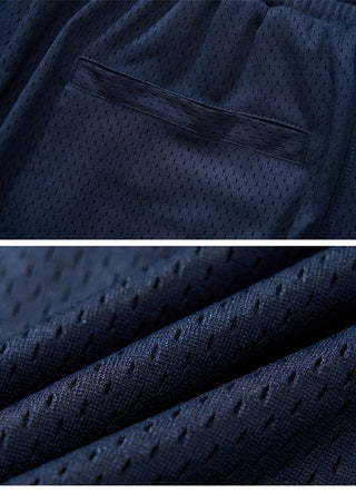 [Monterest] Embroidered Mesh Athletic Shorts