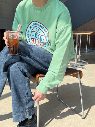 USA High-Density Pigment Sweatshirt