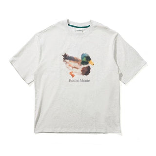 [Monterest] Ink Print Relaxed Fit Crewneck T-Shirt