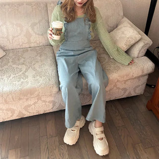 Denim overalls