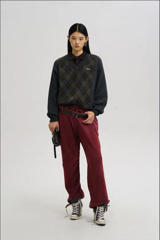 [MASONPRINCE] Argyle Cardigan/Sweater